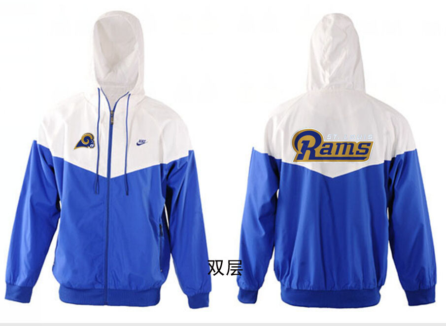 NFL St.Louis Rams White Blue Jacket
