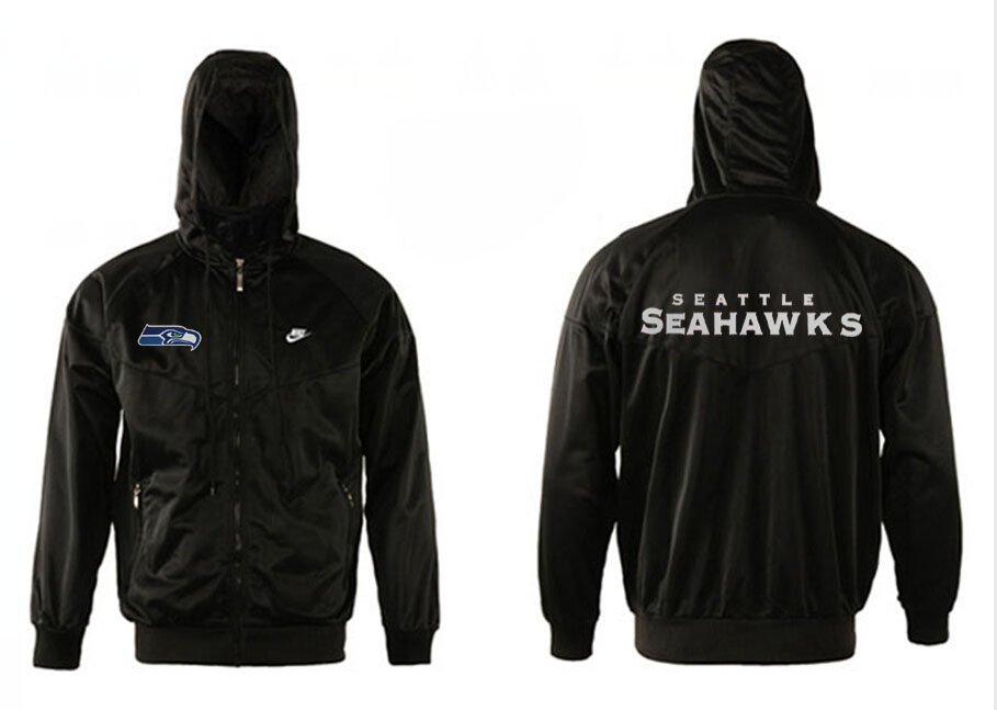 NFL Seattle Seahawks Black Jacket