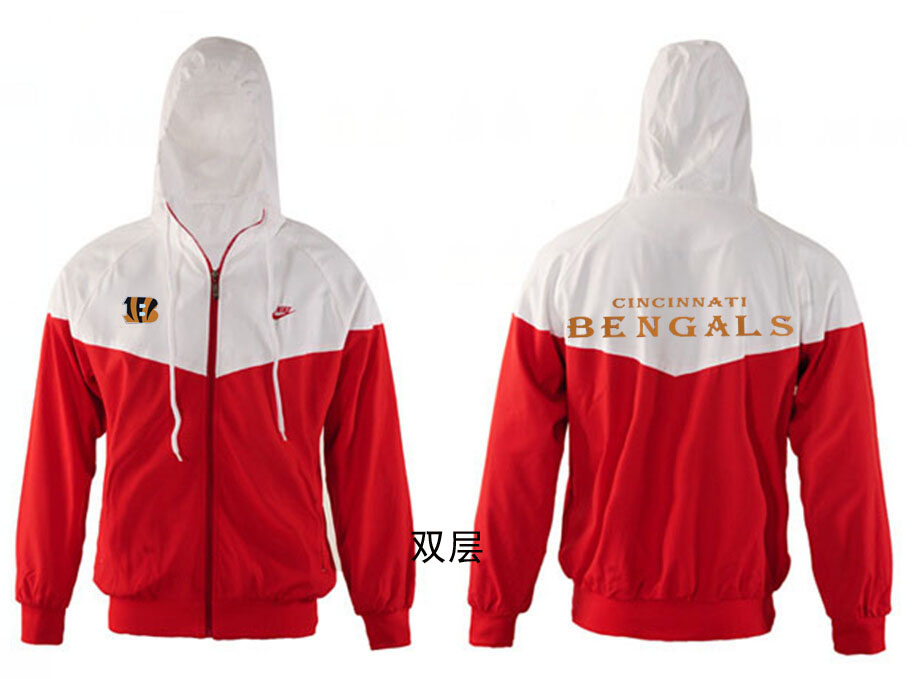 NFL Cincinnati Bengals White Red Jacket