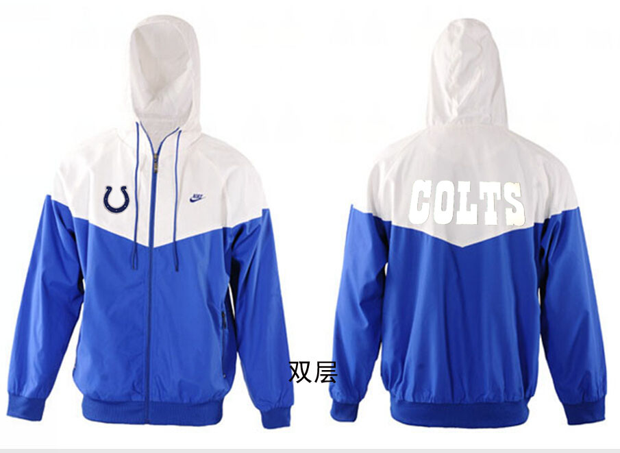 NFL Indianapolis Colts White Blue Jacket