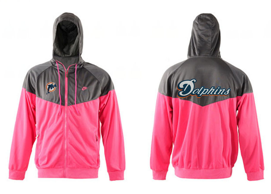 NFL Miami Dolphins Pink Grey Jacket