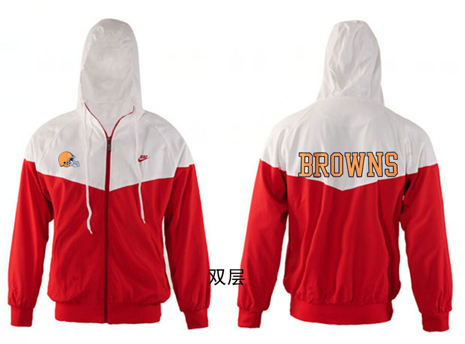 NFL Cleveland Browns Red White Jacket