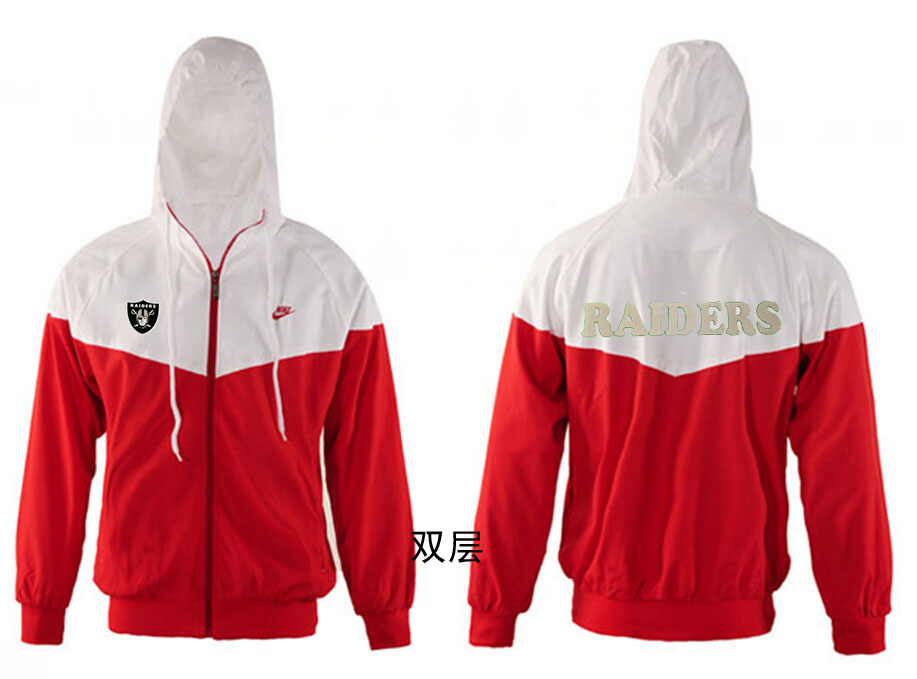 NFL Oakland Raiders White Red Jacket