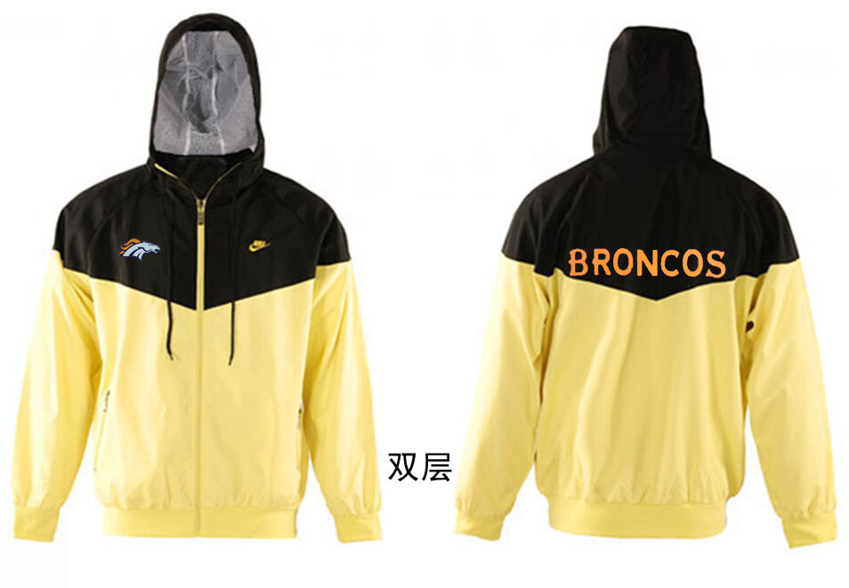 NFL Denver Broncos Black Yellow Jacket