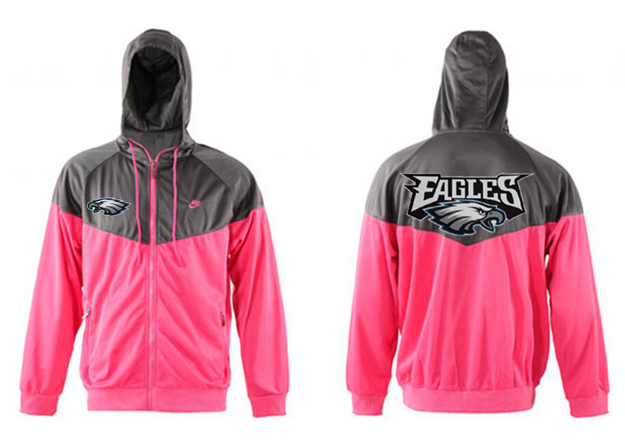 NFL Philadelphia Eagles Grey Pink Jacket
