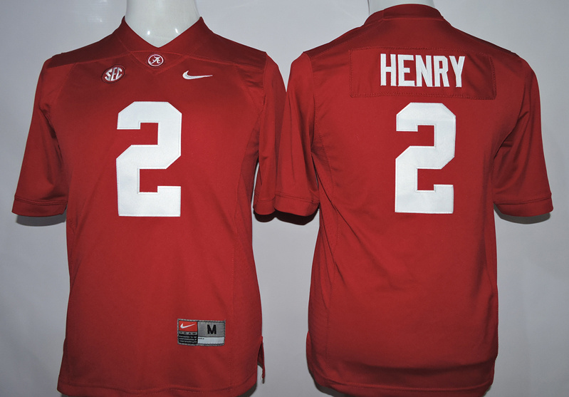 NCAA Alabama Crimson Tide #2 henry Red College Youth Jersey