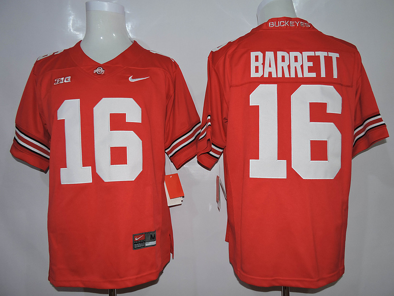NCAA Ohio State Buckeyes #16 Barrett Red Jersey