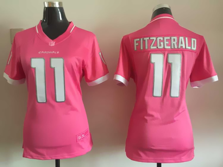 Women Nike Arizona Cardinals #11 Fitzgerald Pink Bubble Gum Jersey