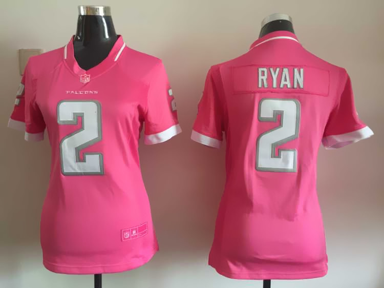 Women Nike Atlanta Falcons #2 Ryan Pink Bubble Gum Jersey