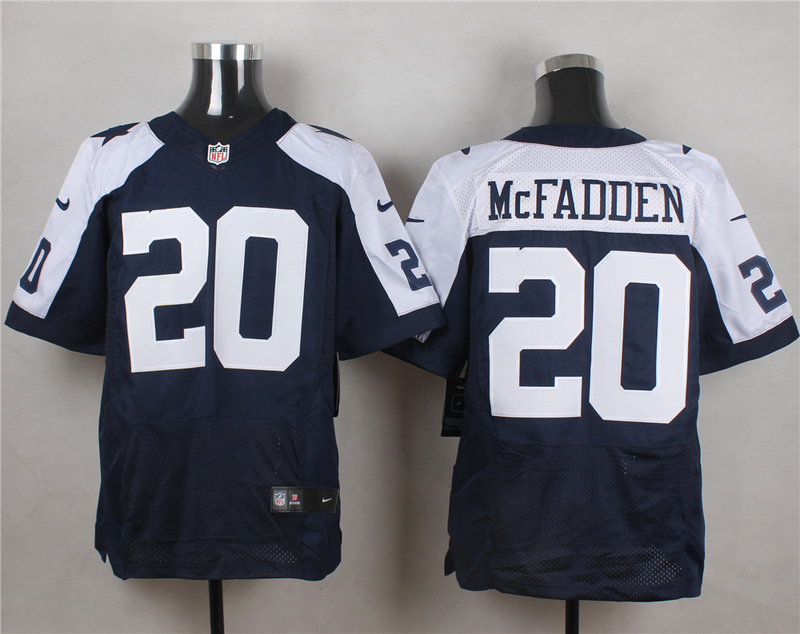 Nike NFL Dallas Cowboys #20 McFadden Thanksgiving Blue Elite Jersey