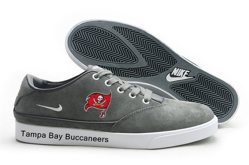 Tampa Bay Buccaneers Training Shoes with Flat Sole Grey