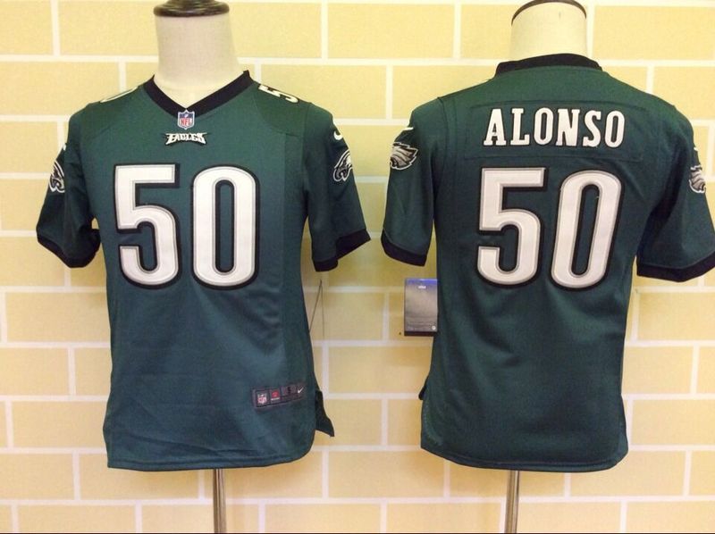Nike Philadelphia Eagles #50 Alonso Green Kids Jersey