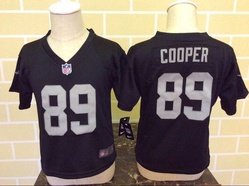 Nike Oakland Raiders #89 Cooper Black Kids Jersey 2-5T