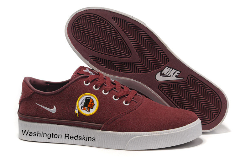Washington Redskins Training Shoes with Flat Sole Red