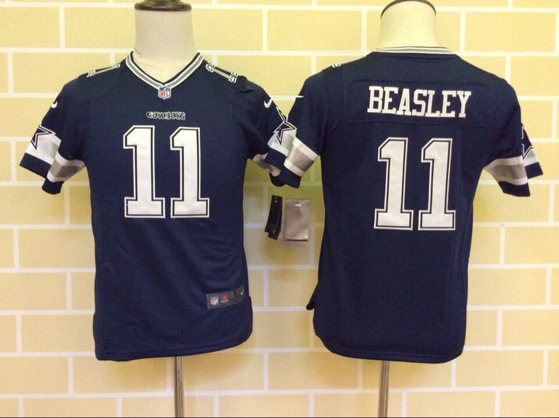 Nike Dallas Cowboys #11 Beasley Blue Kids Jersey