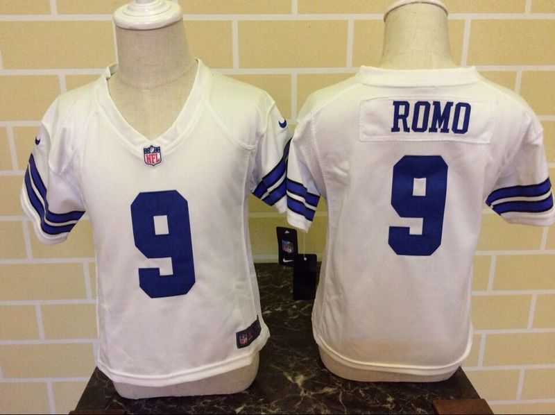 Nike Dallas Cowboys #9 Romo White Kids Jersey 2-5T