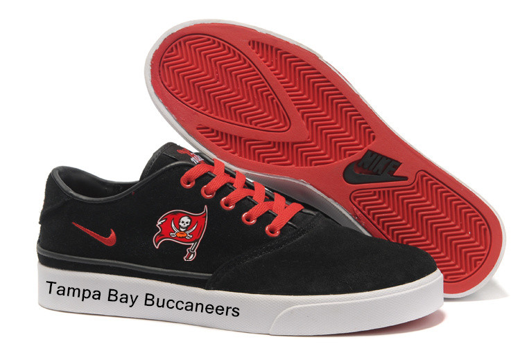 Tampa Bay Buccaneers Training Shoes with Flat Sole Black
