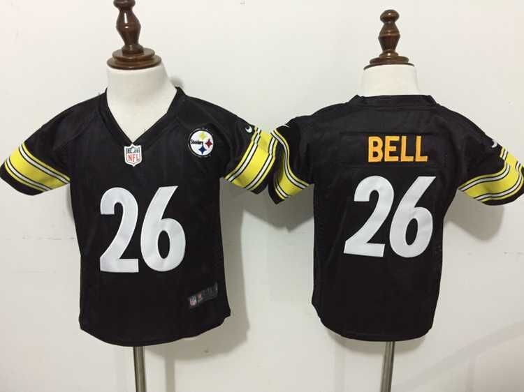 Nike Pittsburgh Steelers #26 Bell Black Kids Jersey (2-5T)