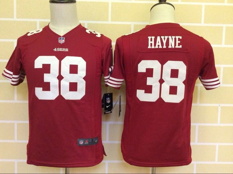 Nike San Francisco 49ers #38 Hayne Black Alternate Kids Jersey