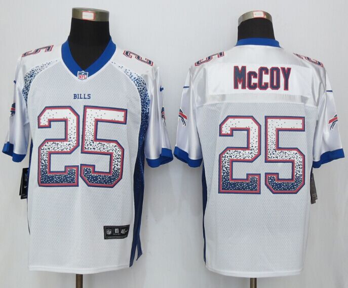 New Nike Buffalo Bills 25 McCoy Drift Fashion White Elite Jerseys