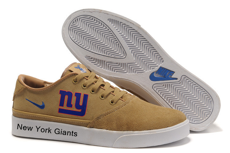 NFL New York Giants Training Shoes with Flat Sole Yellow