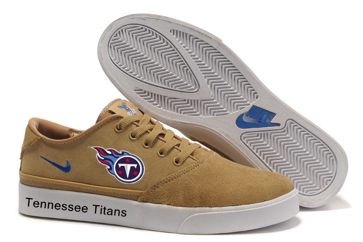 NFL Tennessee Titans Training Shoes with Flat Sole Yellow
