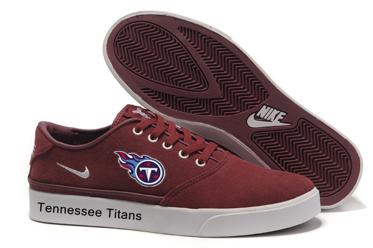 NFL Tennessee Titans Training Shoes with Flat Sole Red