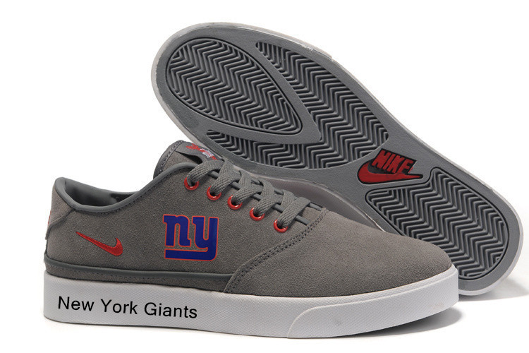 NFL New York Giants Training Shoes with Flat Sole Grey