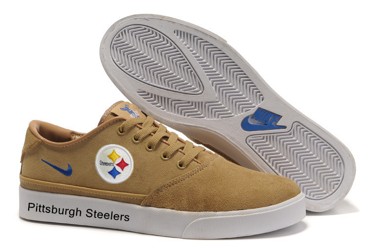 NFL Pittsburgh Steelers Training Shoes with Flat Sole Yellow