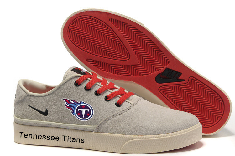 NFL Tennessee Titans Training Shoes with Flat Sole Cream