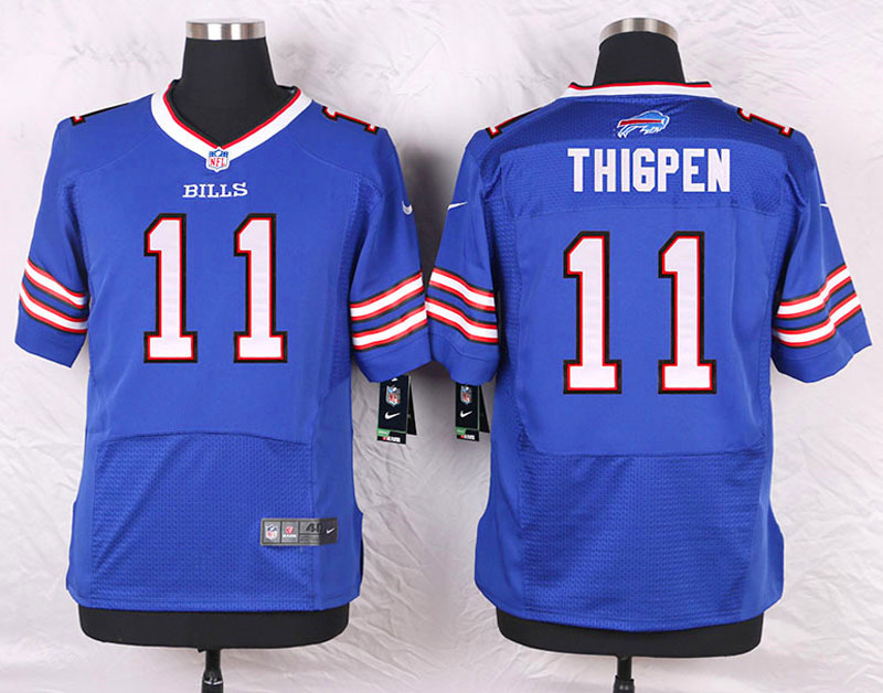 Nike Buffalo Bills #11 Thigpen Blue Elite Jersey