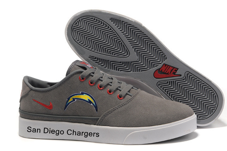 NFL San Diego Chargers Training Shoes with Flat Sole 