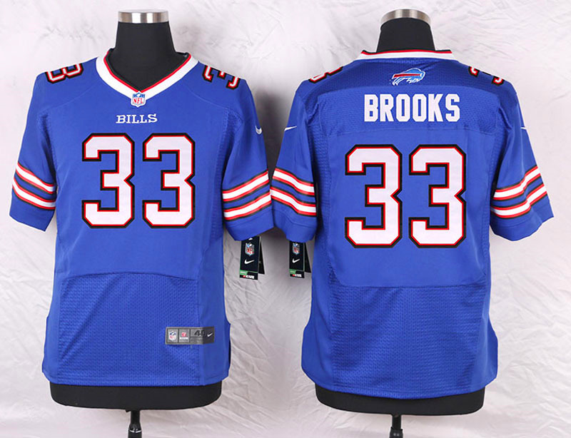Nike Buffalo Bills #33 Brooks Blue Elite Jersey