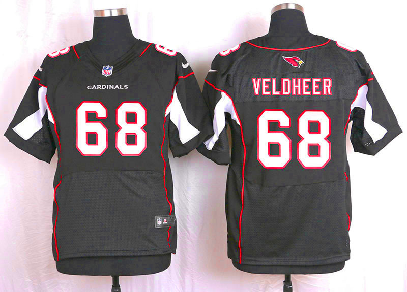 Nike Arizaona Cardinals #68 Veldheer Black Elite Jersey