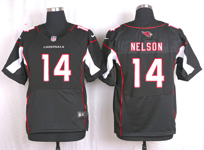 Nike Arizaona Cardinals #14 Nelson Black Elite Jersey