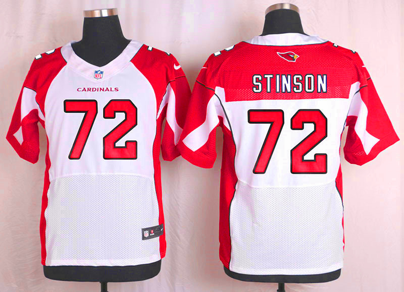 Nike Arizaona Cardinals #72 Stinson White Elite Jersey