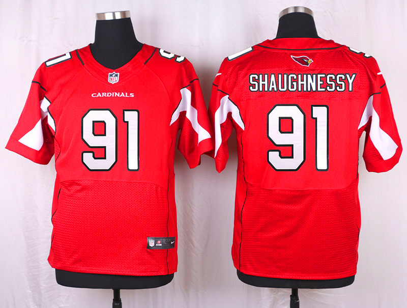 Nike Arizaona Cardinals #91 Shaughnessy Red Elite Jersey