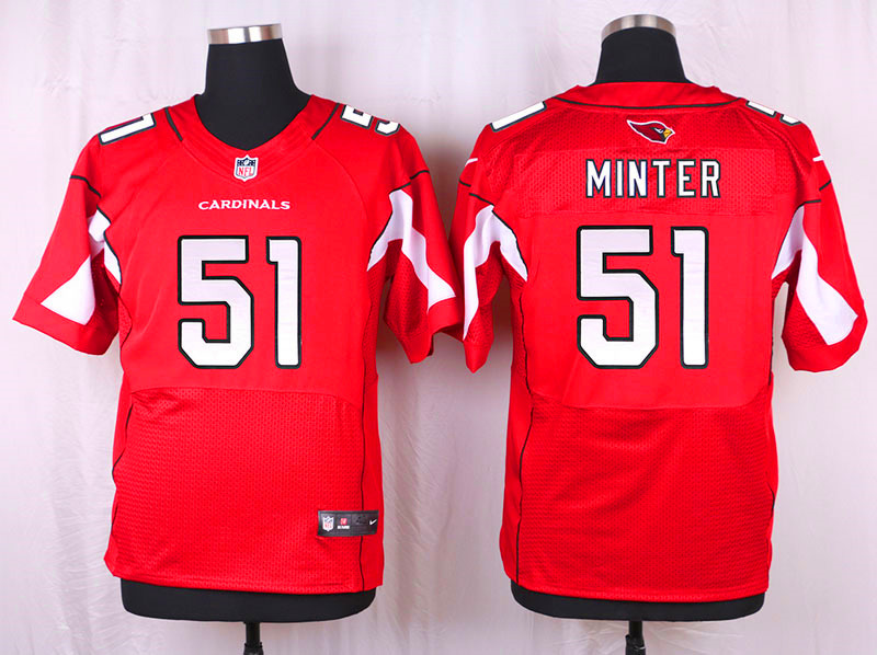 Nike Arizaona Cardinals #51 Minter Red Elite Jersey