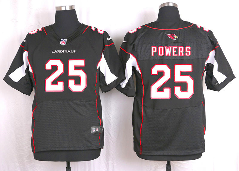 Nike Arizaona Cardinals #25 Powers Black Elite Jersey