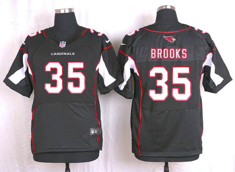 Nike Arizaona Cardinals #35 Brooks Black Elite Jersey