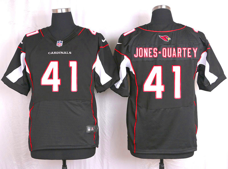Nike Arizaona Cardinals #41 Jones-Quartey Black Elite Jersey