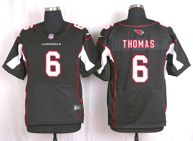 Nike Arizaona Cardinals #6 Thomas Black Elite Jersey