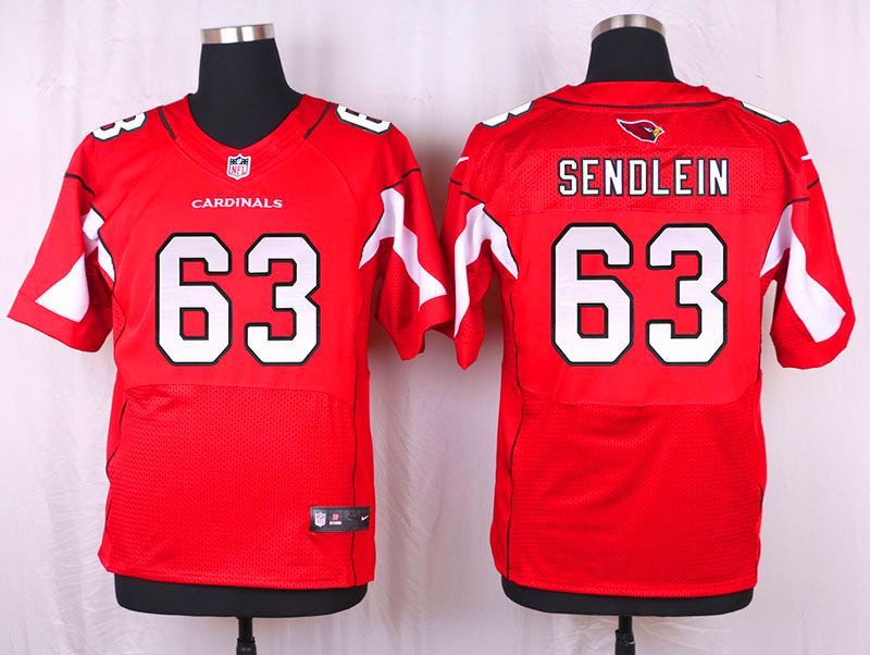 Nike Arizaona Cardinals #63 Sendlein Red Elite Jersey