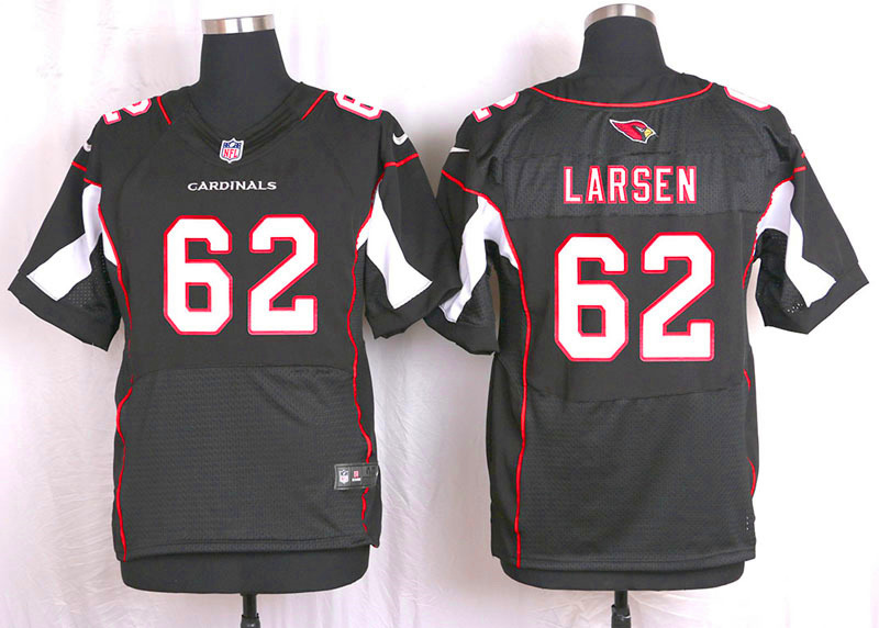 Nike Arizaona Cardinals #62 Larsen Black Elite Jersey
