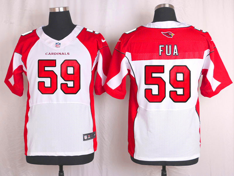 Nike Arizaona Cardinals #59 Fua White Elite Jersey