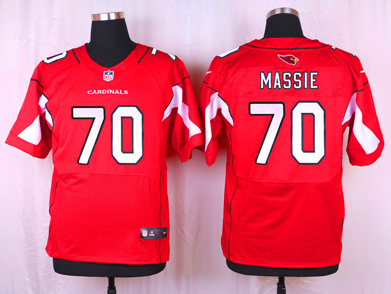 Nike Arizaona Cardinals #70 Massie Red Elite Jersey