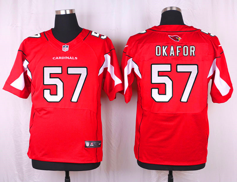Nike Arizaona Cardinals #57 Okafor Red Elite Jersey