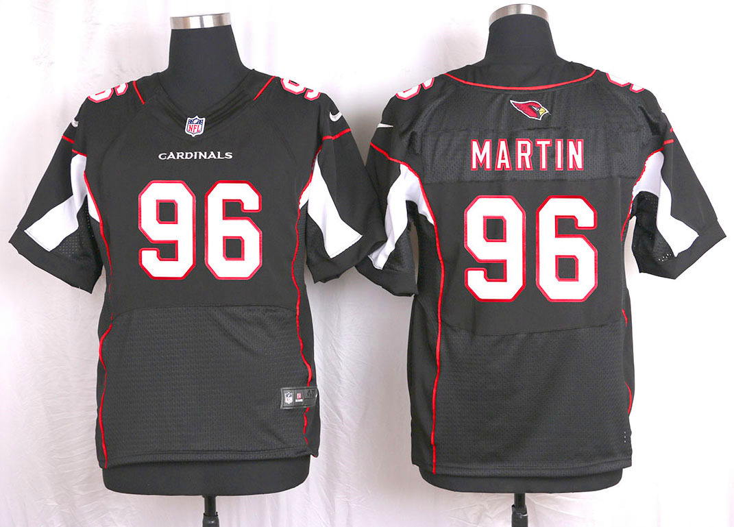 Nike Arizaona Cardinals #96 Martin Black Elite Jersey