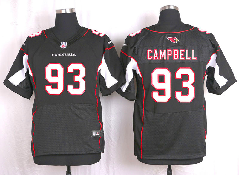 Nike Arizaona Cardinals #93 Campbell Black Elite Jersey