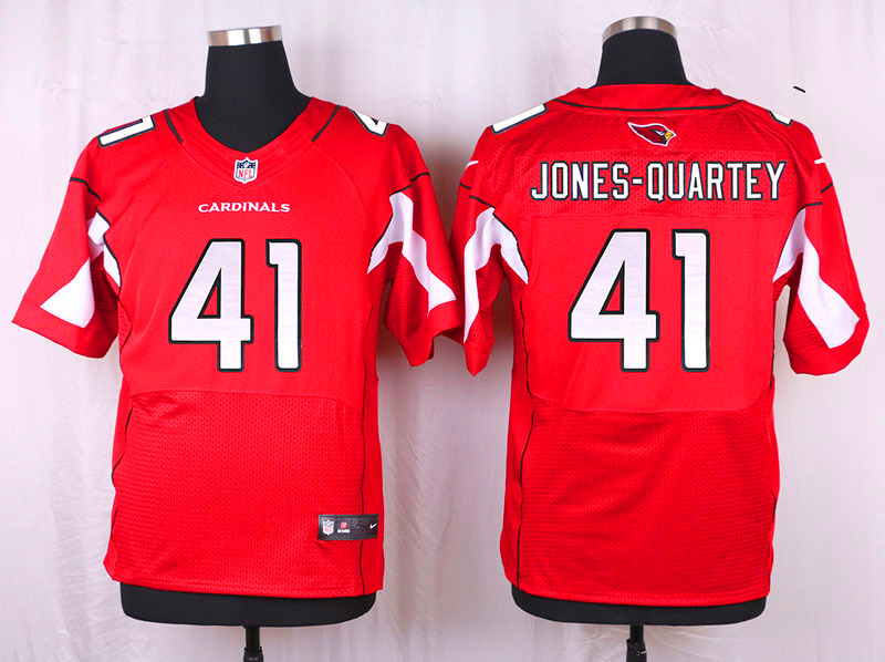 Nike Arizaona Cardinals #41 Jones-Quartey Red Elite Jersey